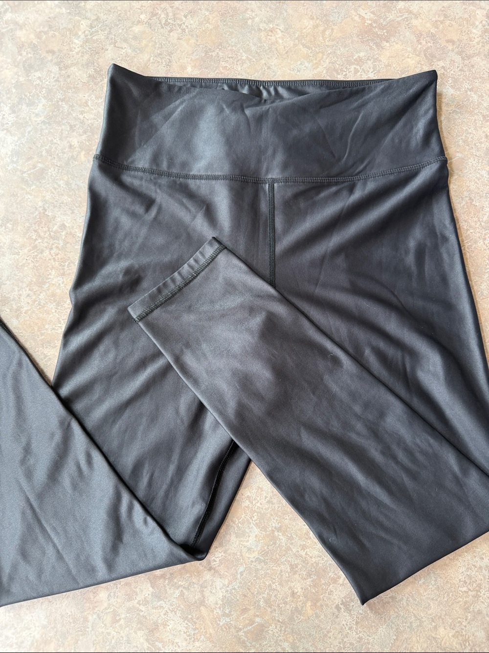 ZYIA Black Metallic Active Leggings